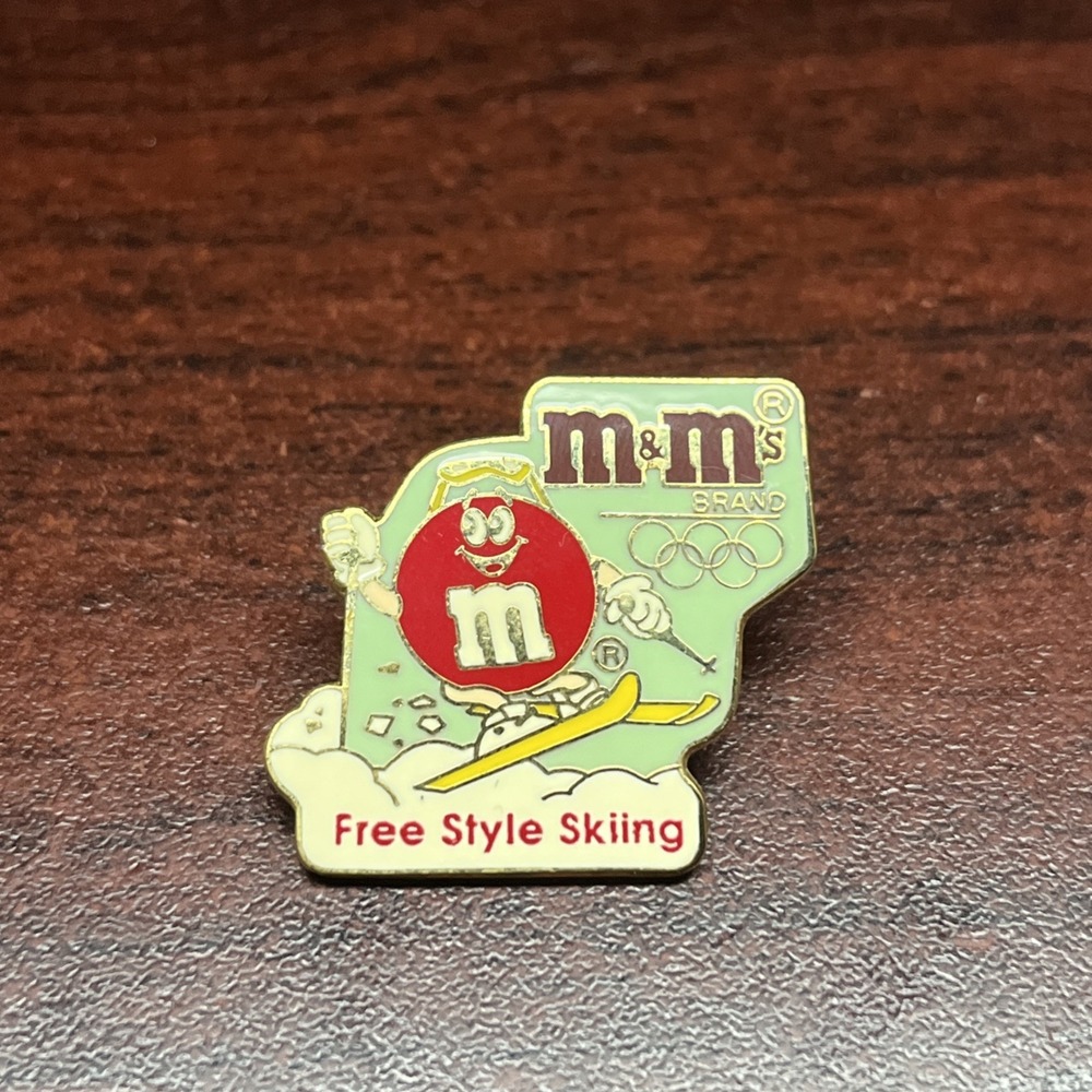 Olympic Winter Games 1992 Albertville M&M's Free Style Skiing Event Lapel‎ Pin